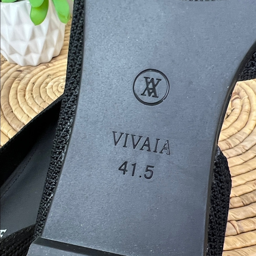 New Vivaia Melia Women's Black Knit D’Orsay Flats Pointed - Picture 7 of 9